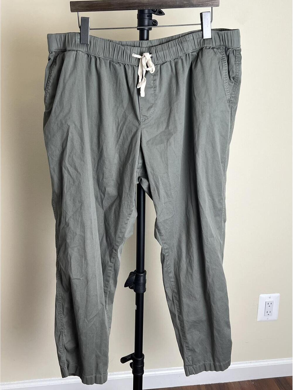 Pact Organic Cotton Green Pull On Pants XXXL Comfortable Lounge Casual
